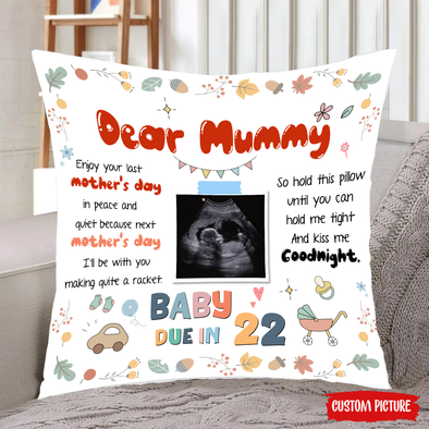 Personalized Gift For Future Mummy Hold This Pillow Until You Can Hold Me Tight Pillow - NT - NN1003221