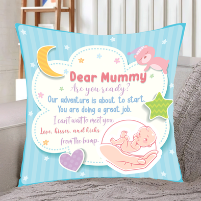 Gift For Future Mummy Dear Mummy Our Adventure Is About To Start Pillow - NT - NN1802223