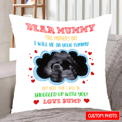 Personalized Gift For Future Mummy Next Year I'll Be Snuggled Up With You Pillow - NT - NN2202222