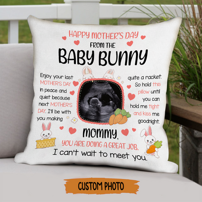 Personalized Gift For Future Mommy I'll Be With You Making A Quite Racket Pillow - NT - NN3003225