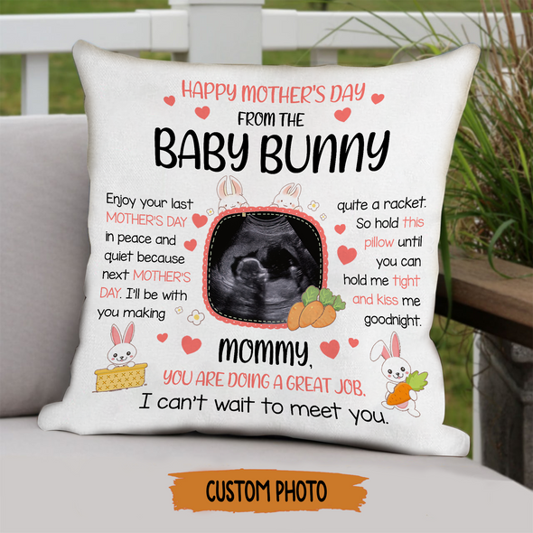 Personalized Gift For Future Mommy I'll Be With You Making A Quite Racket Pillow - NT - NN3003225