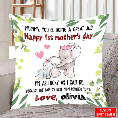 Gift For Future Mummy Happy 1st Mother's Day Pillow - NT - NN1003222