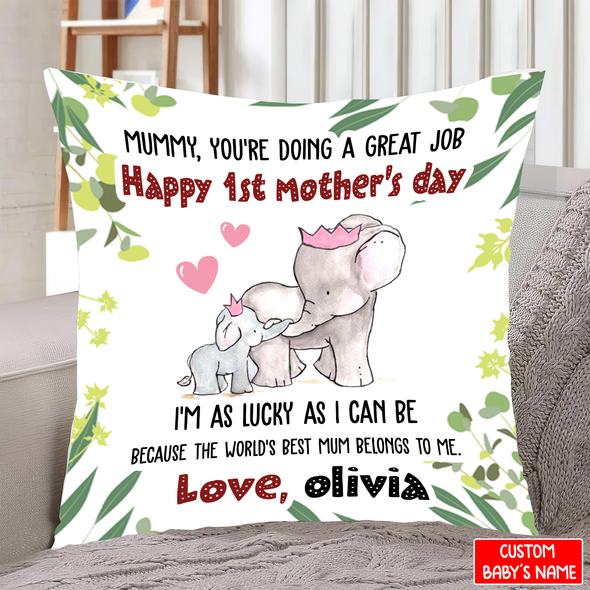 Gift For Future Mummy Happy 1st Mother's Day Pillow - NT - NN1003222