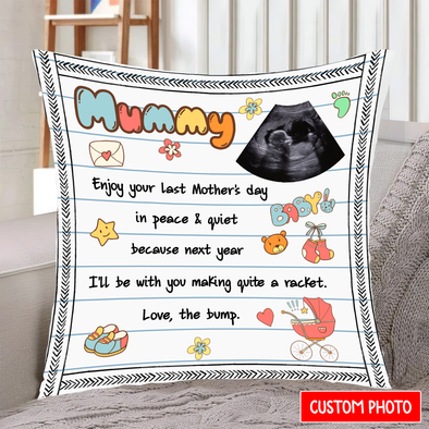 Personalized Gift For Future Mummy I'll Be With You Making Quite A Racket Pillow - NT - NN0203226