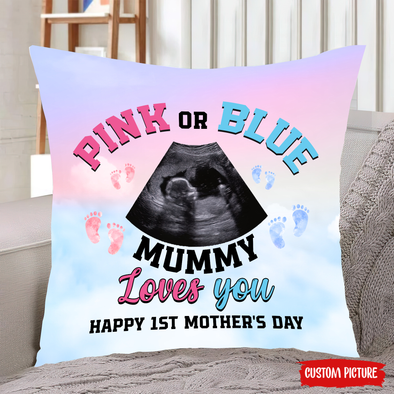 Personalized Gift For Future Mummy Pink or Blue  Pillow - NT - NN1602224