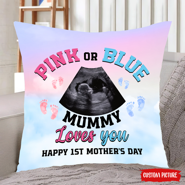 Personalized Gift For Future Mummy Pink or Blue  Pillow - NT - NN1602224