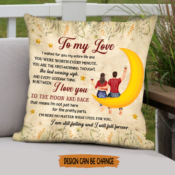 Gift For Couple I Love You To The Moon And Back Pillow - NT - NN2803221