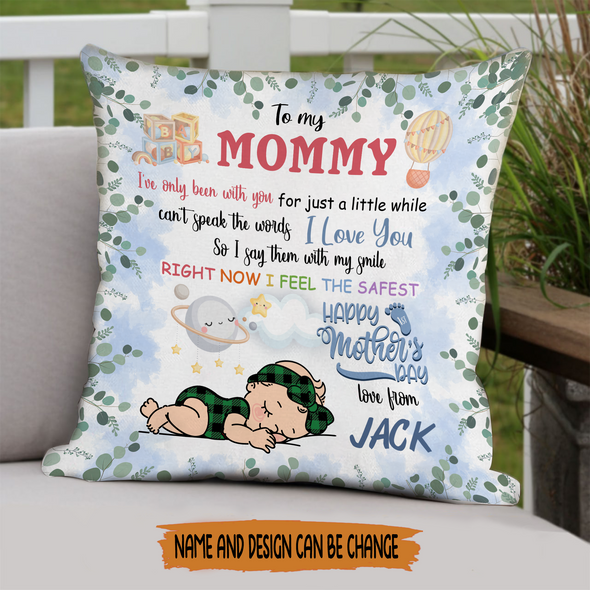 Gift For Mommy This Mother's Day Right Now I Feel The Safest Pillow - NT - NN0104224