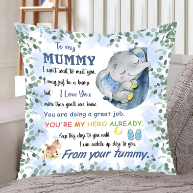 Gift For Future Mummy I Can't Wait To Meet You Pillow - NT - NN0903224