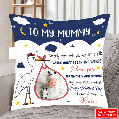 Personalized Gift For Future Mummy Right Now I Feel The Safest Pillow - NT - NN1103221