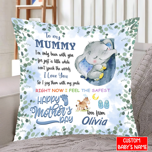 Personalized Gift For Future Mummy I Say I Love You With My Smile Pillow -  NT - NN1802222