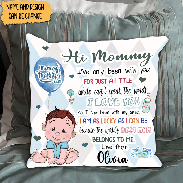 Gift For Future Mommy The World's Best Mom Belongs To Me Pillow - NT - NN2303224
