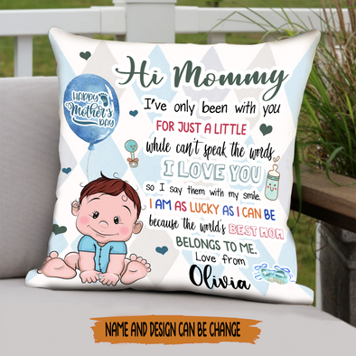 Gift For Future Mommy The World's Best Mom Belongs To Me Pillow - NT - NN2303224