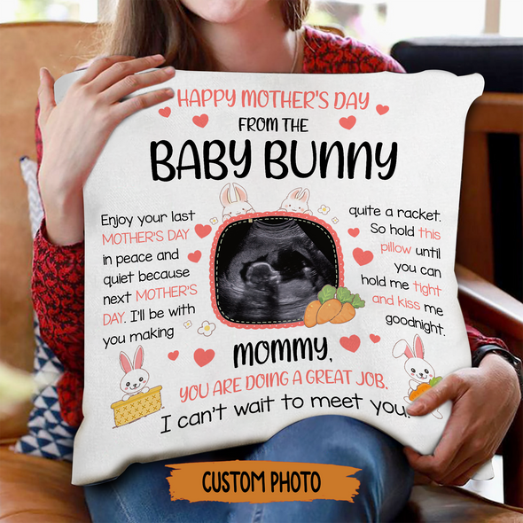 Personalized Gift For Future Mommy I'll Be With You Making A Quite Racket Pillow - NT - NN3003225
