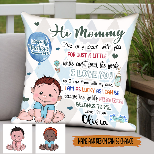 Gift For Future Mommy The World's Best Mom Belongs To Me Pillow - NT - NN2303224