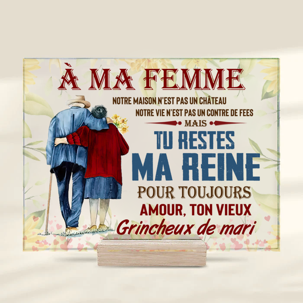 À Ma Femme Acrylic Plaque - NT-NN0707222