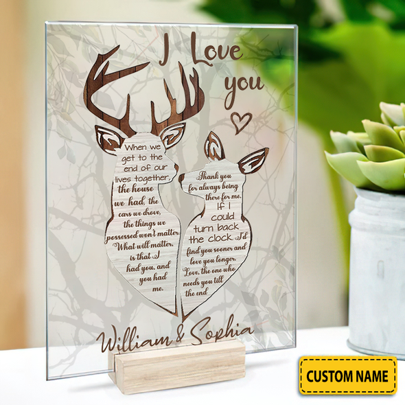I Love You Acrylic Plaque -NT-NN1507221