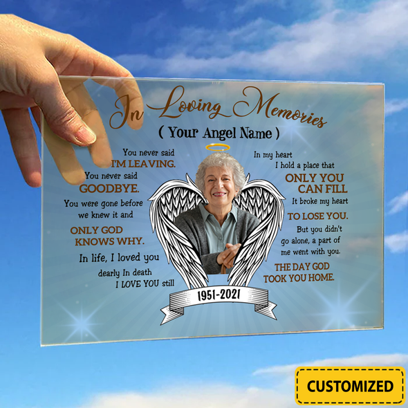 In Loving Memories Acrylic Plaque - NT-NN0607222