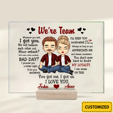 We're A Team Acrylic Plaque - NT-NN0507222