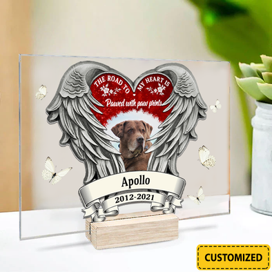 The Road To My Heart Is Pawed With Paw Prints Acrylic Plaque - NT-NN0507221
