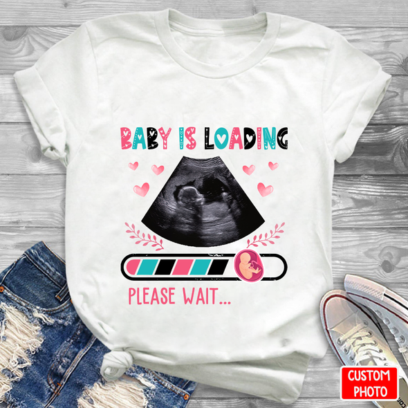 Personalized Gift For Future Mommy Baby Is Loading T-Shirt - NT - NN2303223