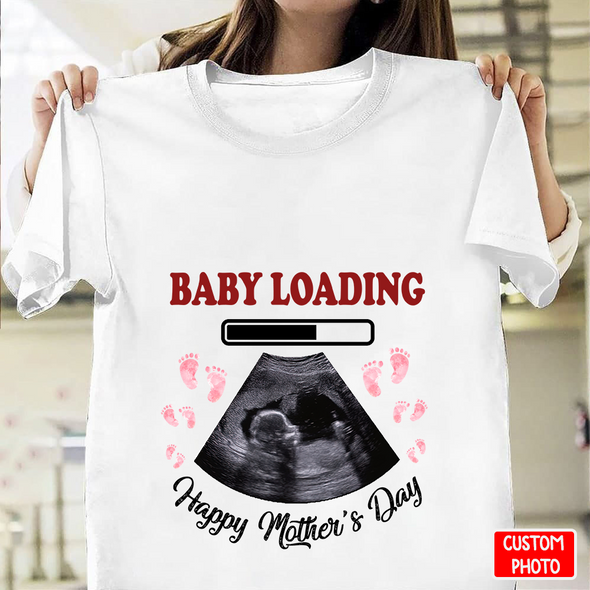 Baby Loading Happy Mother's Day Tshirt  - NT - NN2101222