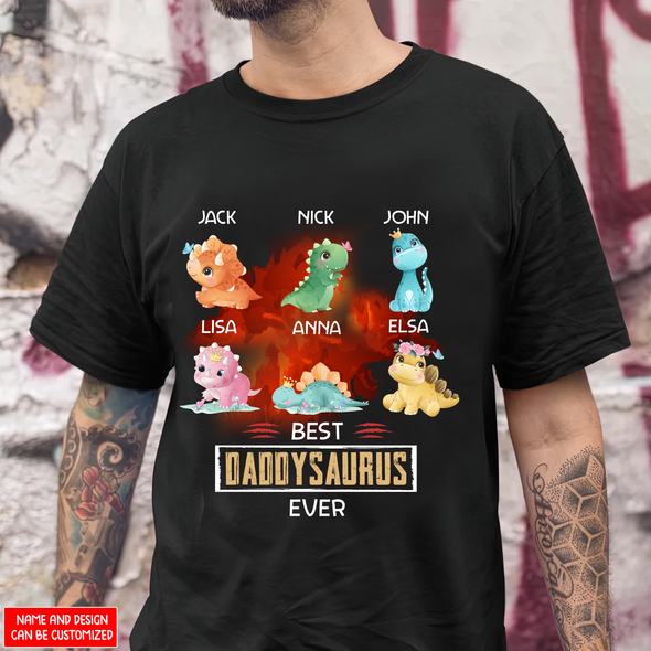 Gift For Daddy Best Daddy Saurus Ever T-Shirt - NT - NN1005222