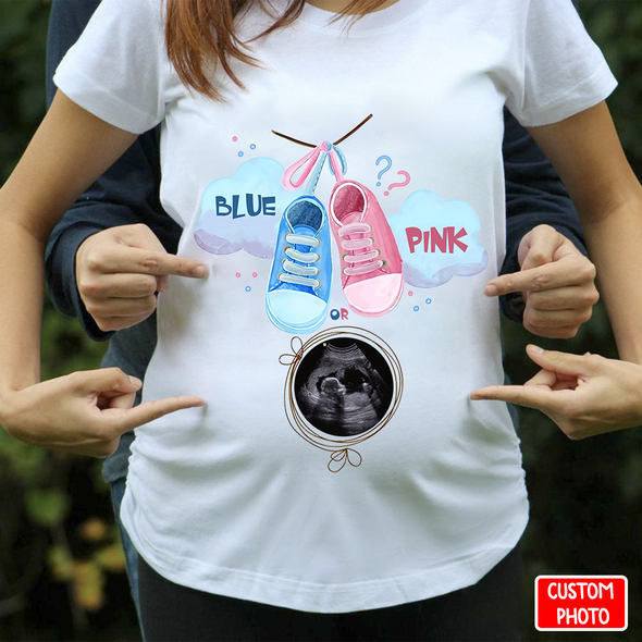 Personalized Gift For Future Mummy Blue Or Pink T-shirt - NT - NN0503225