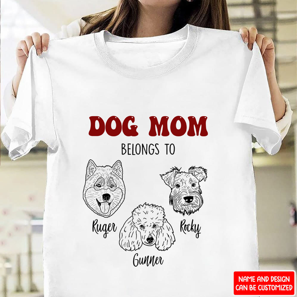 Customized Dog Mom T-shirt - NT - NN2206222