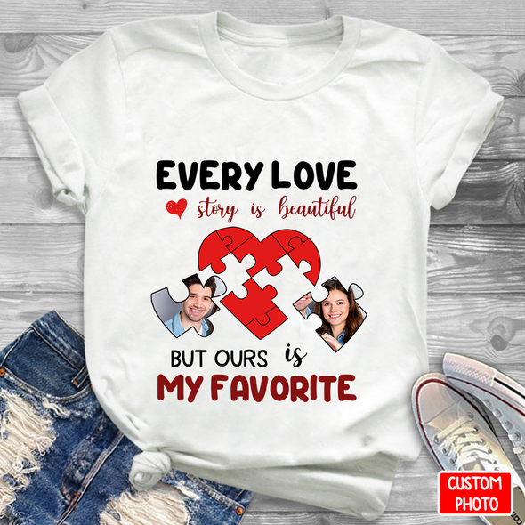 Personalized Gift For Couple Every Love Story Is Beautiful But Ours Is My Favorite T-Shirt - NT - NN2303225