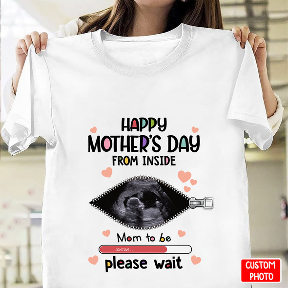 Personalized Gift For Future Mommy Happy Mother's Day From Inside T-Shirt - NT - NN1304223