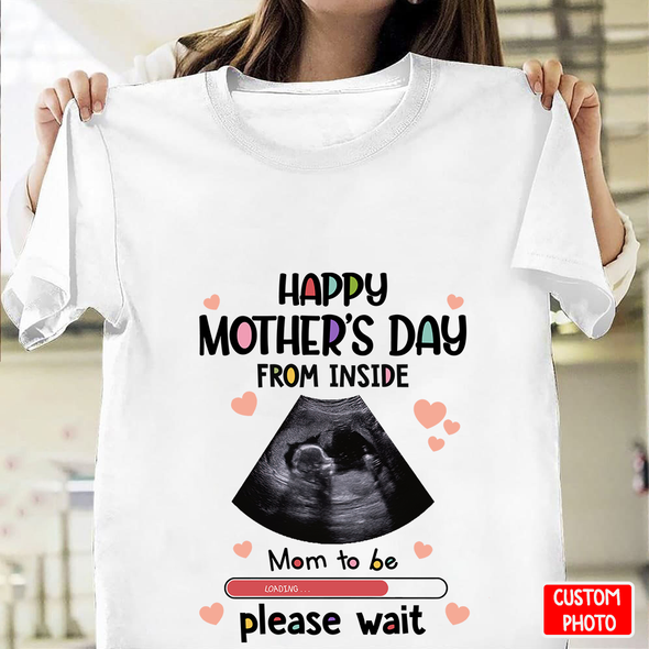Personalized Gift For Future Mommy Happy Mother's Day From Inside T-Shirt - NT - NN1404223
