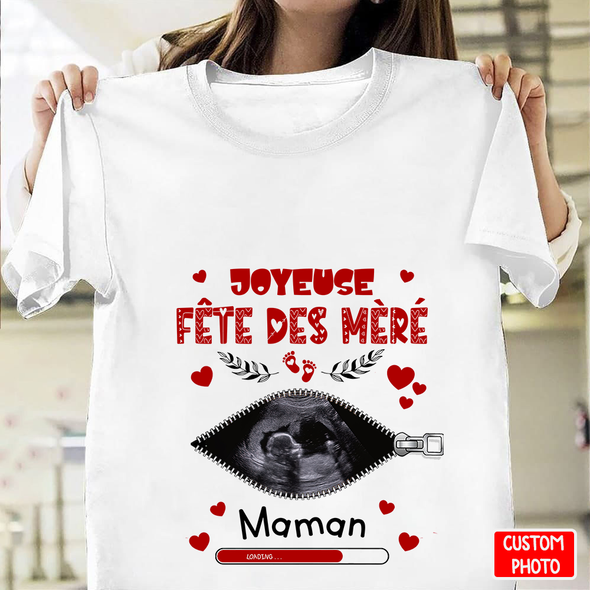 Cadeau Personnalisé Pour Future Maman Joyeuse Fête Des Mèré Maman T-Shirt - NT - NN1504221