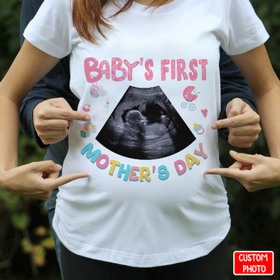 Personalized Gift For Future Mommy Baby's First Mother's Day T-Shirt - NT - NN1404226