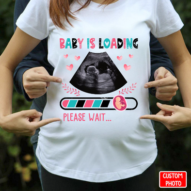 Personalized Gift For Future Mommy Baby Is Loading T-Shirt - NT - NN2303223