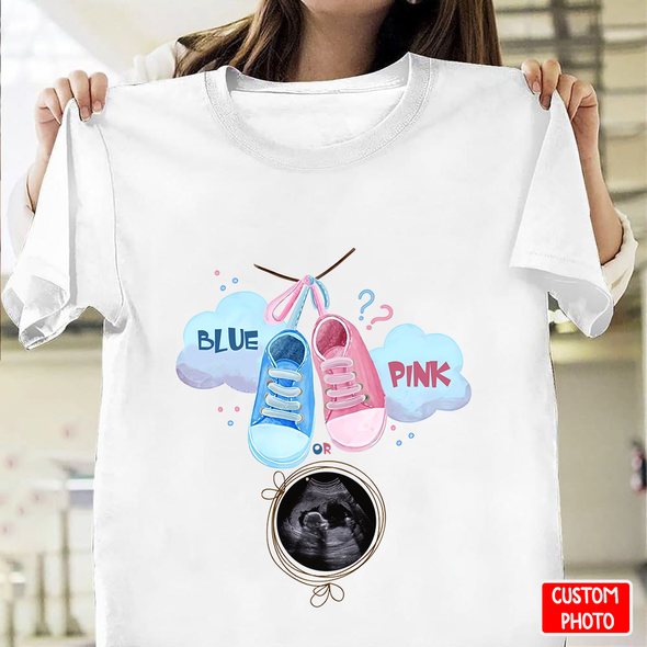 Personalized Gift For Future Mummy Blue Or Pink T-shirt - NT - NN0503225