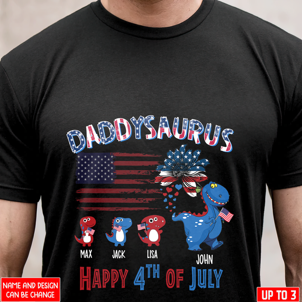 Personalized Daddy Saurus T-Shirt - PP - NN0706223