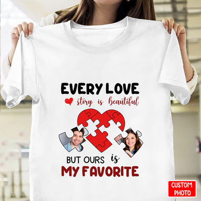 Personalized Gift For Couple Every Love Story Is Beautiful But Ours Is My Favorite T-Shirt - NT - NN2303225