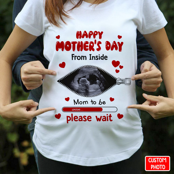 Personalized Gift For Future Mommy Happy Mother's Day From Inside T-Shirt - NT - NN1304221
