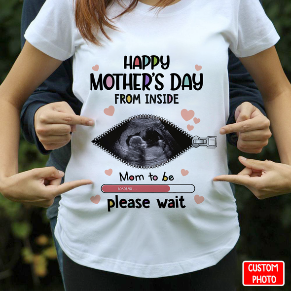 Personalized Gift For Future Mommy Happy Mother's Day From Inside T-Shirt - NT - NN1304223