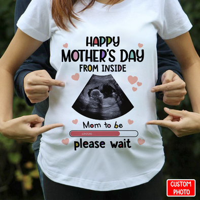 Personalized Gift For Future Mommy Happy Mother's Day From Inside T-Shirt - NT - NN1404223