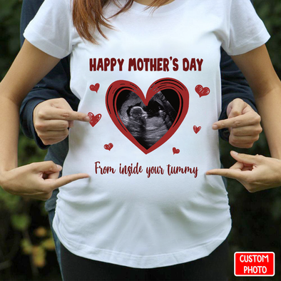 Personalized Gift For Future Mummy From Inside Your Tummy T-shirt - NT - NN2202224