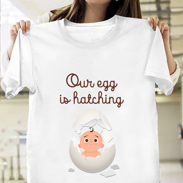 Gift For Future Mummy Our Egg Is Hatching  T-Shirt - NT - NN1702222