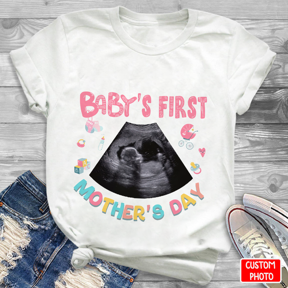 Personalized Gift For Future Mommy Baby's First Mother's Day T-Shirt - NT - NN1404226