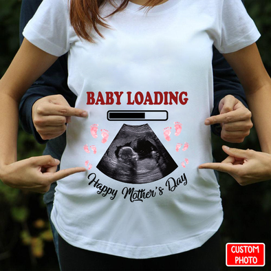 Baby Loading Happy Mother's Day Tshirt  - NT - NN2101222