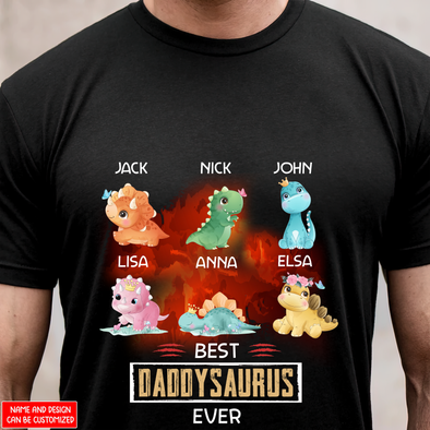 Gift For Daddy Best Daddy Saurus Ever T-Shirt - NT - NN1005222