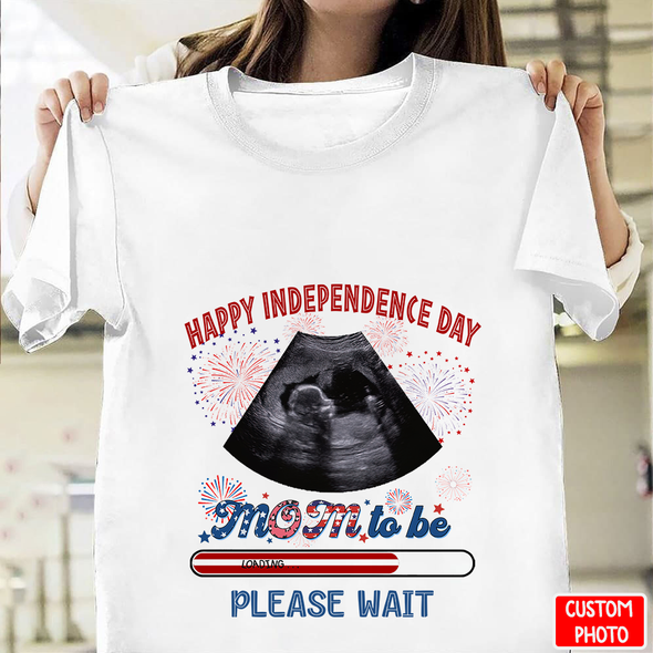 Personalized Gift For Future Mommy Happy Independence Day T-Shirt - NT- NN0806224