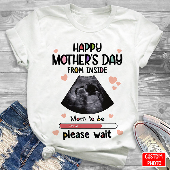 Personalized Gift For Future Mommy Happy Mother's Day From Inside T-Shirt - NT - NN1404223