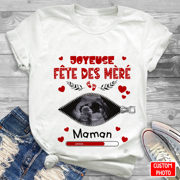 Cadeau Personnalisé Pour Future Maman Joyeuse Fête Des Mèré Maman T-Shirt - NT - NN1504221