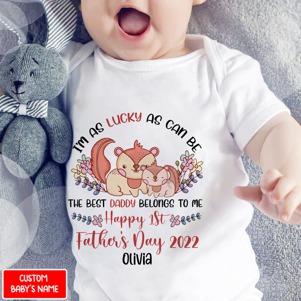 Gift For Daddy The Best Daddy Belongs To Me Baby Onesie - AD - TT2004224